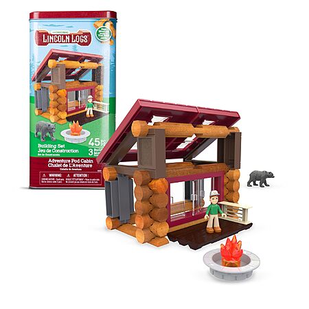 Lincoln Logs Adventure Pod Cabin 41-Piece Set Review & Deal