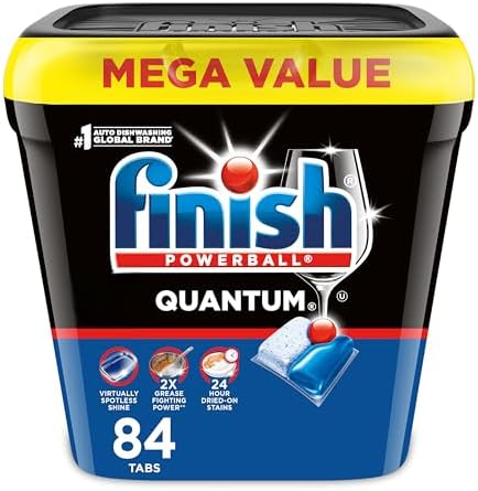 84-Ct Finish Quantum Powerball Dishwasher Pods