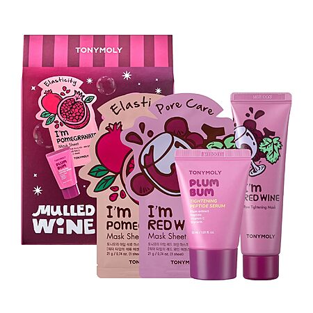 Tonymoly Mulled Wine 4-Piece Mask & Body Serum Set Review