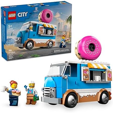 196-Piece LEGO City: Great Vehicles - Donut Truck (60452, 2025)