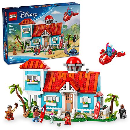 834-Pc LEGO Disney Lilo and Stitch Beach House (43268) $68 + Free Shipping
