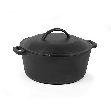 5-Qt Commercial Chef Pre-Seasoned Cast Iron Dutch Oven w/ Lid $17.85 + Free Shipping w/ Prime or on orders over $35