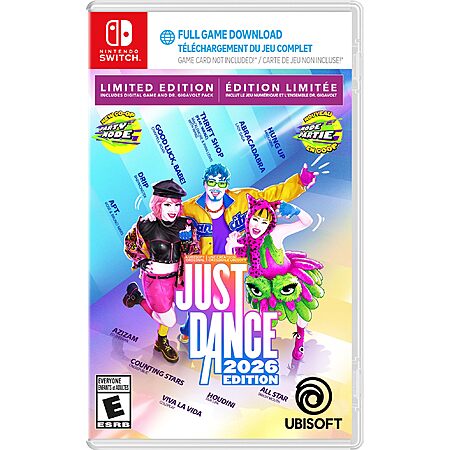 Just Dance 2026 Edition Limited Edition (Nintendo Switch) $24.88 + Free Shipping w/ Prime or on orders over $35