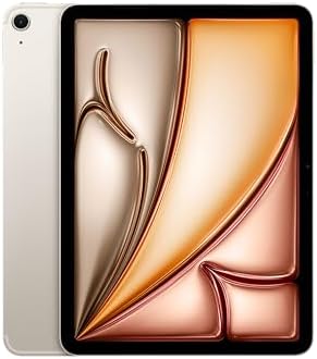 Apple iPad Air 11-inch (M2), 128GB, Wi-Fi 6E + 5G Cellular, Starlight