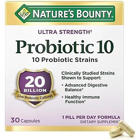 30-ct Nature's Bounty Probiotic 10 Daily Supplement