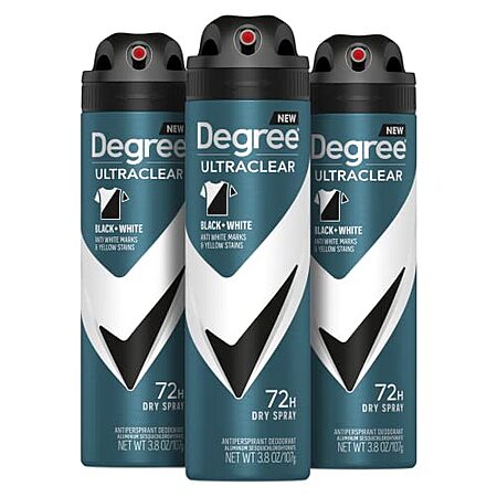 3-Pack 3.8-Oz Degree Men Antiperspirant Deodorant Dry Spray