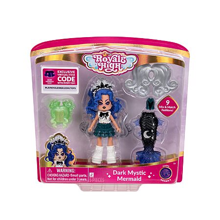 3” Royale High Dark Mystic Mermaid Fashion Doll w/ 9 Fashion Accessories $3 + Free Shipping w/ Prime or on orders over $35