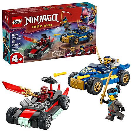 111-Pc LEGO NINJAGO Rogue vs. Drix Race Car Duel Building Toy (71840) $18.39 + Free Shipping w/ Prime or on orders over $35