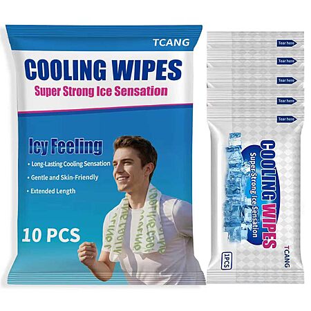 10-Pack Alcohol-Free Cooling Towelettes on Sale at Amazon