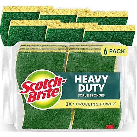 Scotch-Brite Heavy Duty Scrub Sponge 6-Pack Deal