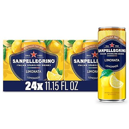 24-Pack 11.15oz Sanpellegrino Italian Sparkling Drink (Limonata)