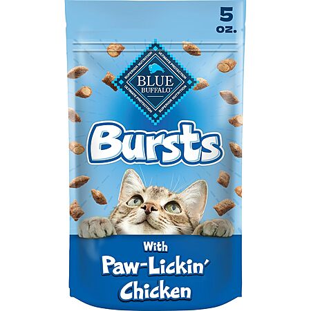 Blue Buffalo Bursts Chicken Cat Treats 5oz for $1.79 with S&S