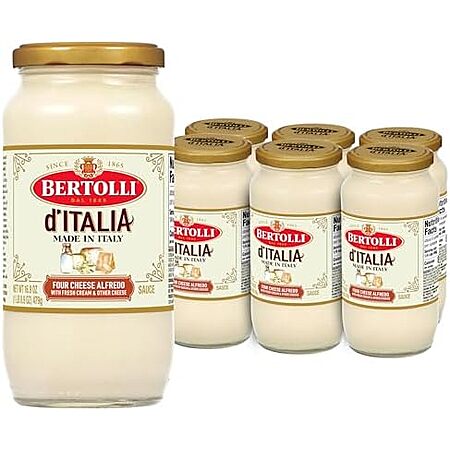 Bertolli d'Italia Four Cheese Alfredo Sauce 6-Pack Deal