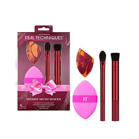 Real Techniques 4-Piece Holiday Brush & Sponge Set for $5