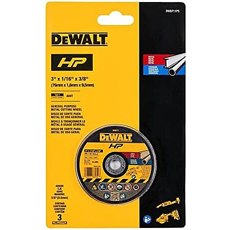 Dewalt 3IN Bonded Cutting Wheel 3PACK (DW8711P3)