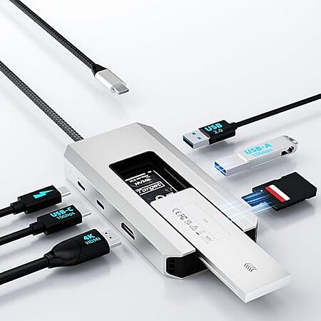 WAVLINK 8-in-1 10Gbs USB-C Hub w/ M.2 NVMe/SATA SSD Enclosure