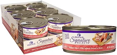 12-Pk 5.3oz Wellness CORE Signature Selects Flaked Wet Cat Food (Tuna & Salmon)