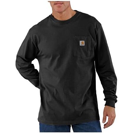 Carhartt Men's Dearborn Loose LS T-Shirt (Black)