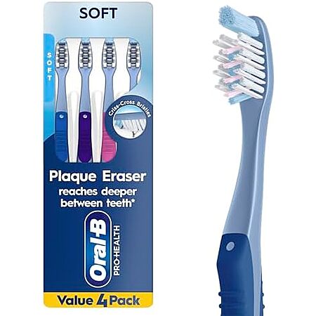 Oral-B Pro-Health Plaque Eraser 4-Pack Manual Toothbrush Deal